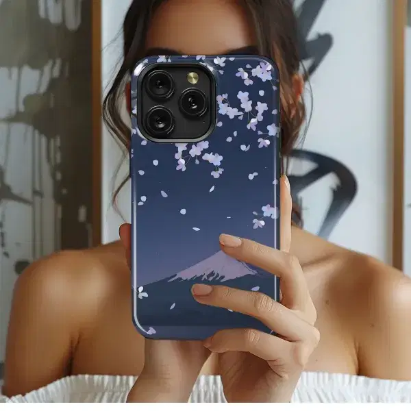 Sakura Night Street
 Phone Case iPhone Samsung Cover Pixel 5475 - Image 1
