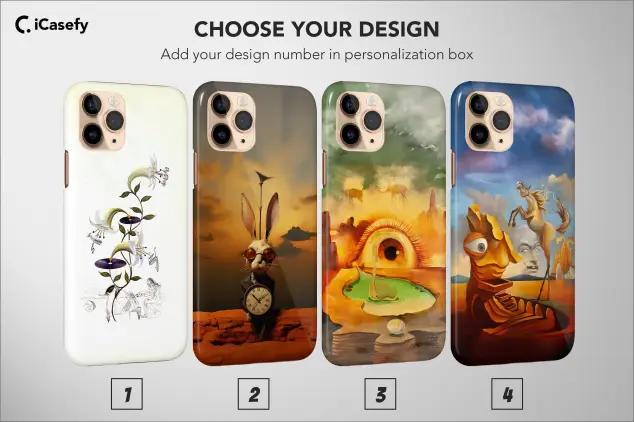 Salvador Dali Phone Case Famous Painting Surrealism Classic Art Cover