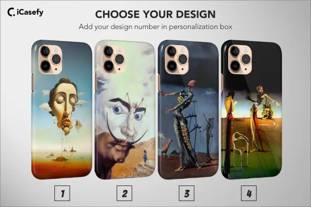 Salvador Dali Phone Case Famous Painting Surrealism Classic Art Cover