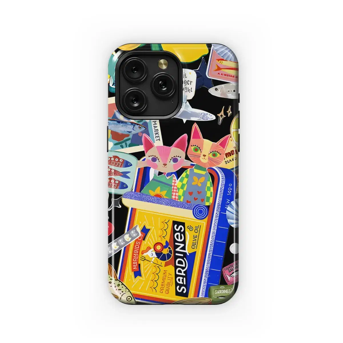 Sardine Collage  Phone Case iPhone Samsung Cover Pixel 1793 - Image 1