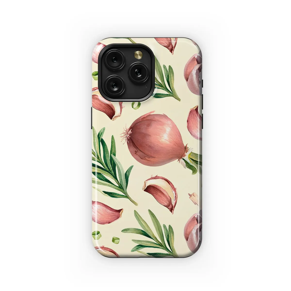 Savory Garlic Rosemary Watercolor Art Phone Case iPhone Samsung Cover Pixel 7486 - Image 1