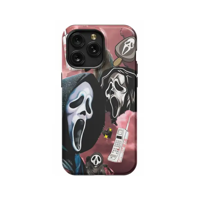 Scream Mask Collage Phone Case iPhone Samsung Pixel & More #447