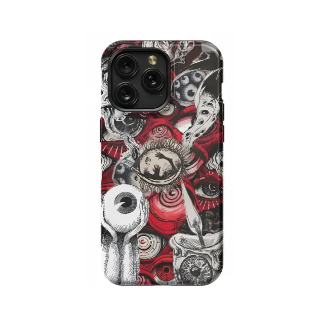 Screepy Collage Red Eye Witchy Phone Case iPhone Samsung Pixel & More