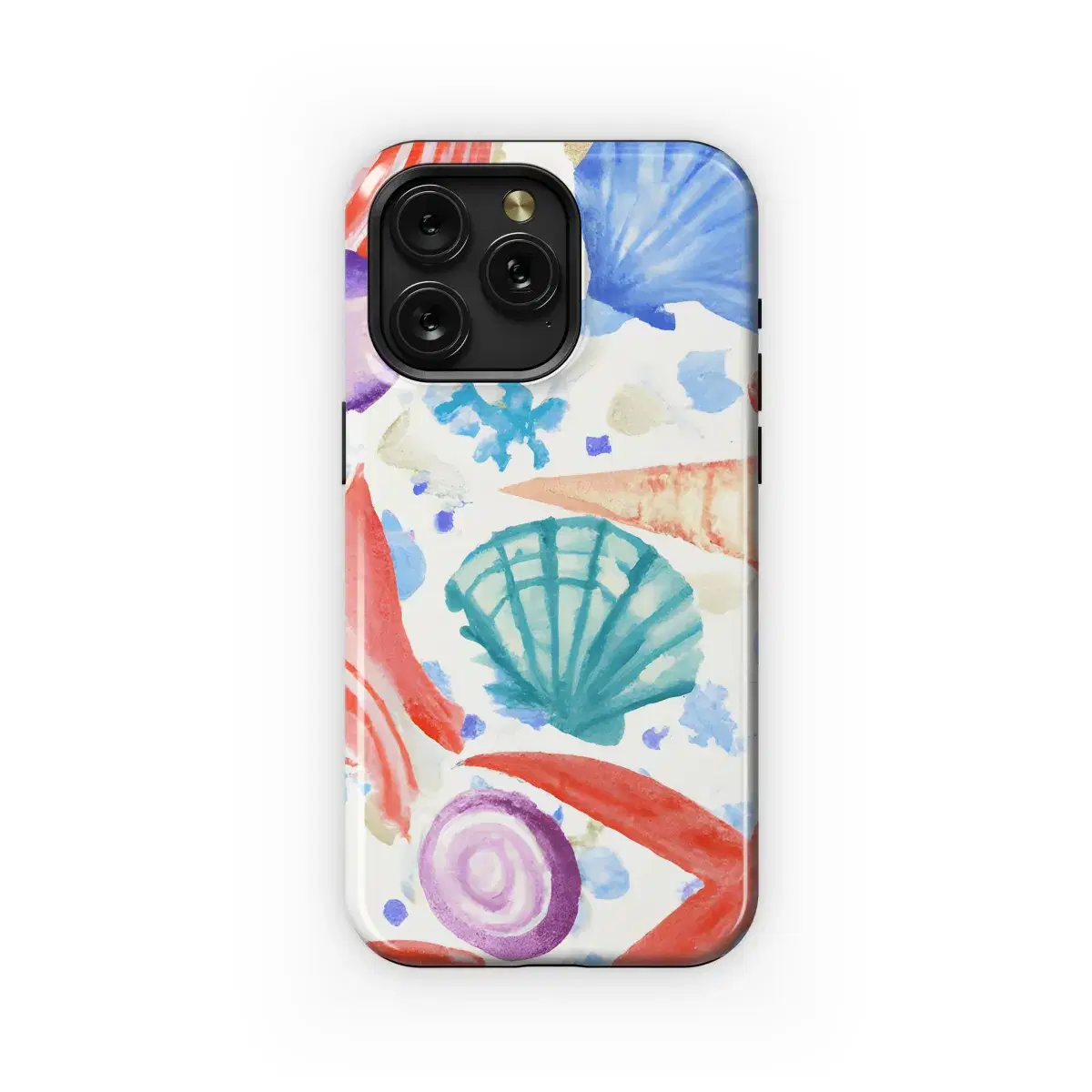 Sea Treasures Watercolor Phone Case iPhone Samsung Cover Pixel 3329 - Image 1