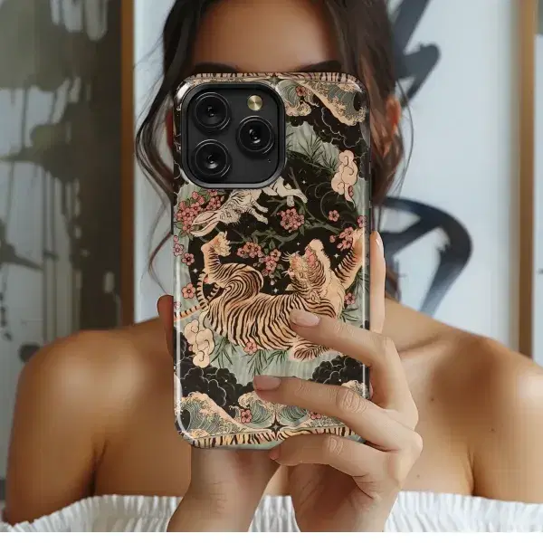 Sea Turtles & Hibiscus
 Phone Case iPhone Samsung Cover Pixel 5576 - Image 1