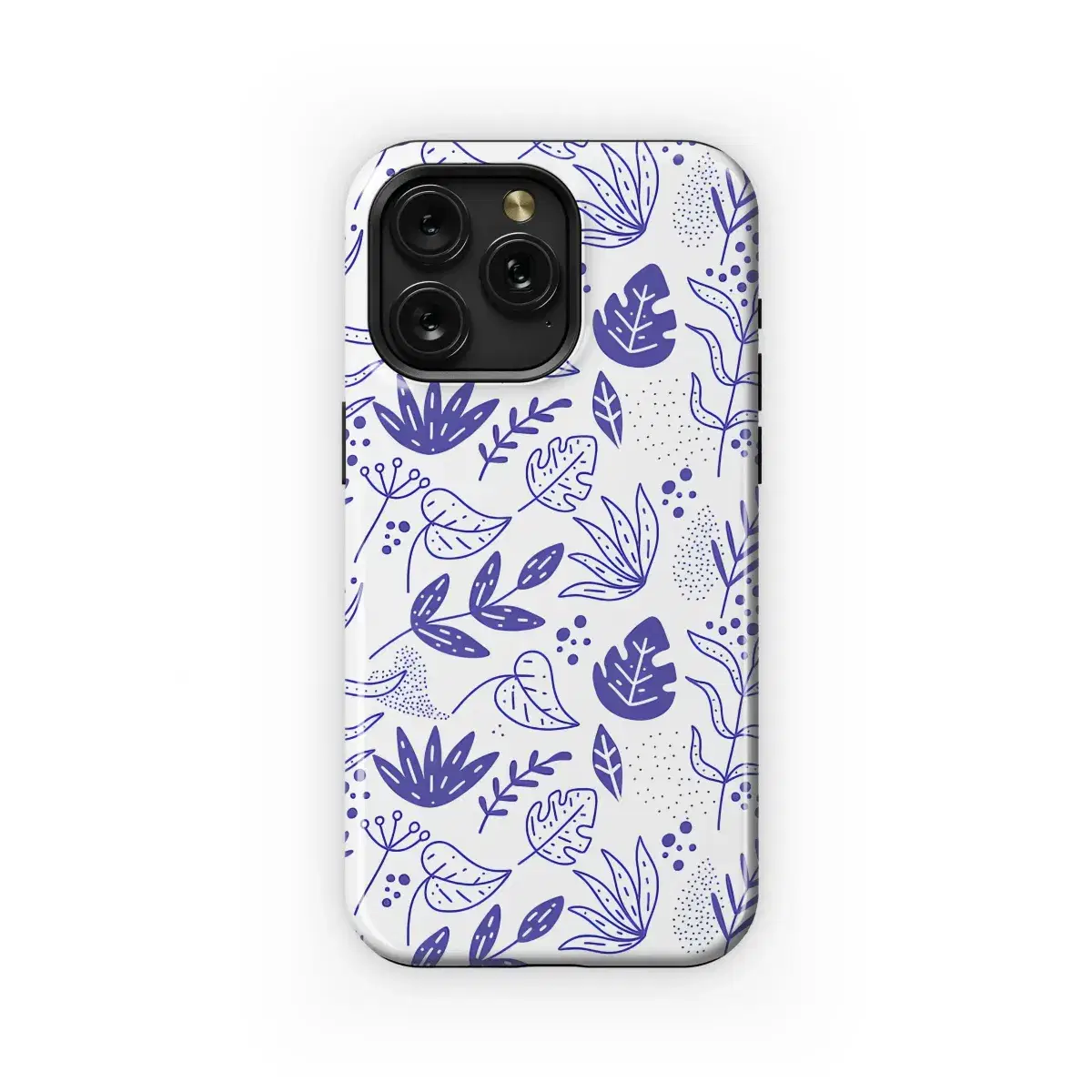 Seamless Abstract Indigo Botanical Pattern Phone Case iPhone Samsung Cover Pixel 5411 - Image 1