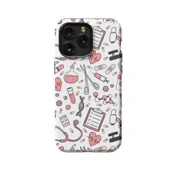 Seamless Anatomy Nurse Phone Case iPhone Samsung Pixel & More 240 - Image 1