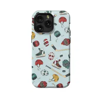 Seamless Hockey Phone Case iPhone Samsung Pixel & More 128 - Image 1