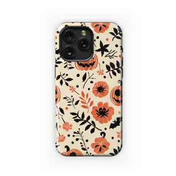 Seamless Leaf Fall Pumpkins Phone Case iPhone Samsung Cover Pixel 1835 - Image 1