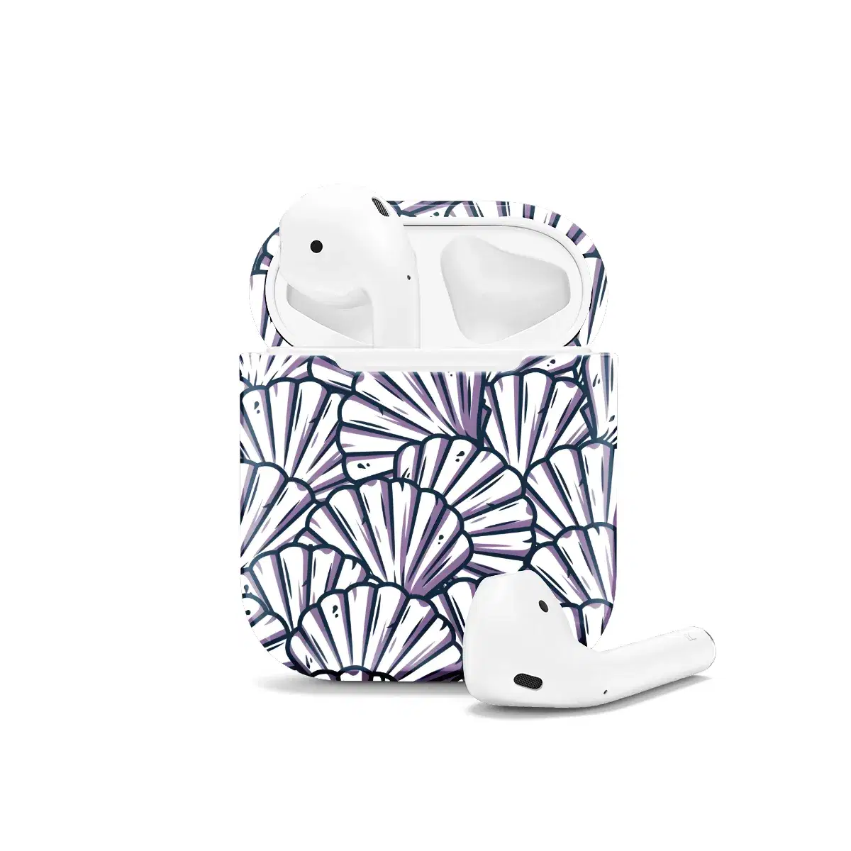 Seamless Sea Marine Seashell AirPods Case AirPods Pro AirPods Pro 2 AirPods 3 AirPods 2 Glossy 1635 - Image 1