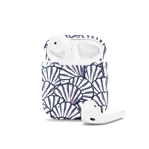 Seamless Sea Marine Seashell AirPods Case AirPods Pro AirPods Pro 2 AirPods 3 AirPods 2 Glossy 1635 - Image 1