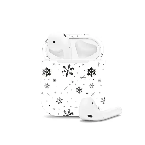 Seamless Snowflakes Pattern AirPods Case AirPods Pro AirPods Pro 2 AirPods 3 AirPods 2 Glossy 2157 - Image 1