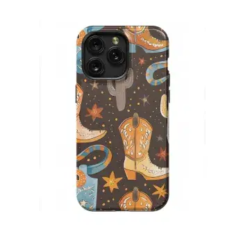 Seamless Wild West Cowboy Phone Case iPhone Samsung Cover Pixel 1098 - Image 1