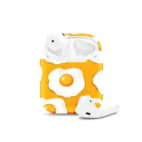 Seamless Yellow Egg AirPods Case AirPods Pro AirPods Pro 2 AirPods 3 AirPods 2 Glossy 1445 - Image 1