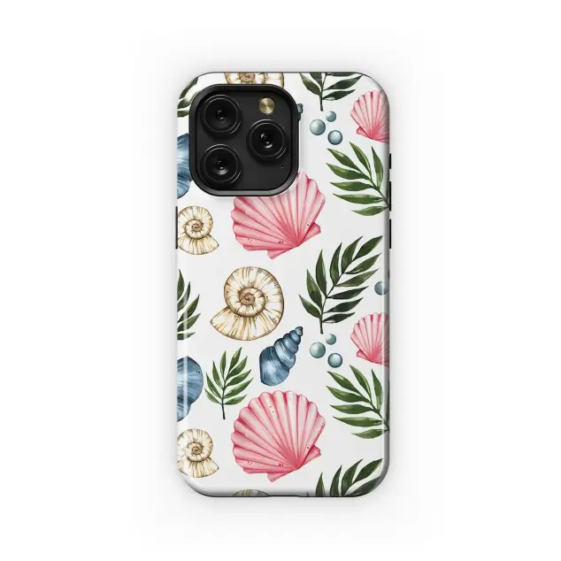 Seashells and Palms Pattern
 Phone Case iPhone Samsung Cover Pixel 5228