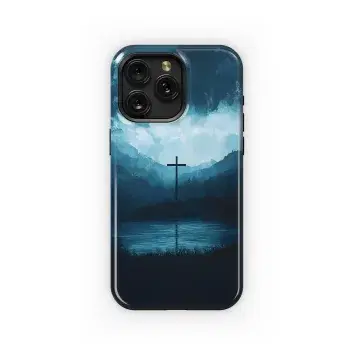 Serene Cross Landscape
 Phone Case iPhone Samsung Cover Pixel 4821 - Image 1