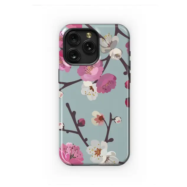 Serene Sakura Blossom Floral Pattern Phone Case iPhone Samsung Cover Pixel 8117