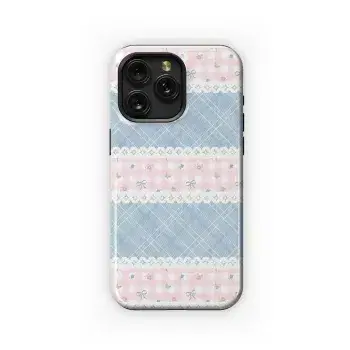 Shabby Chic Blue & Pink
 Phone Case iPhone Samsung Cover Pixel 5706 - Image 1