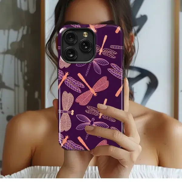 Shepherd Under Pink Blossoms Phone Case iPhone Samsung Cover Pixel 5083 - Image 1