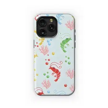 Shrimp Phone Case iPhone Samsung Cover Pixel 2629 - Image 1