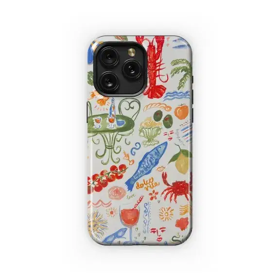 Sicilian Summer Dolce Vita Feast Pattern Phone Case iPhone Samsung Cover Pixel 5361 - Image 1