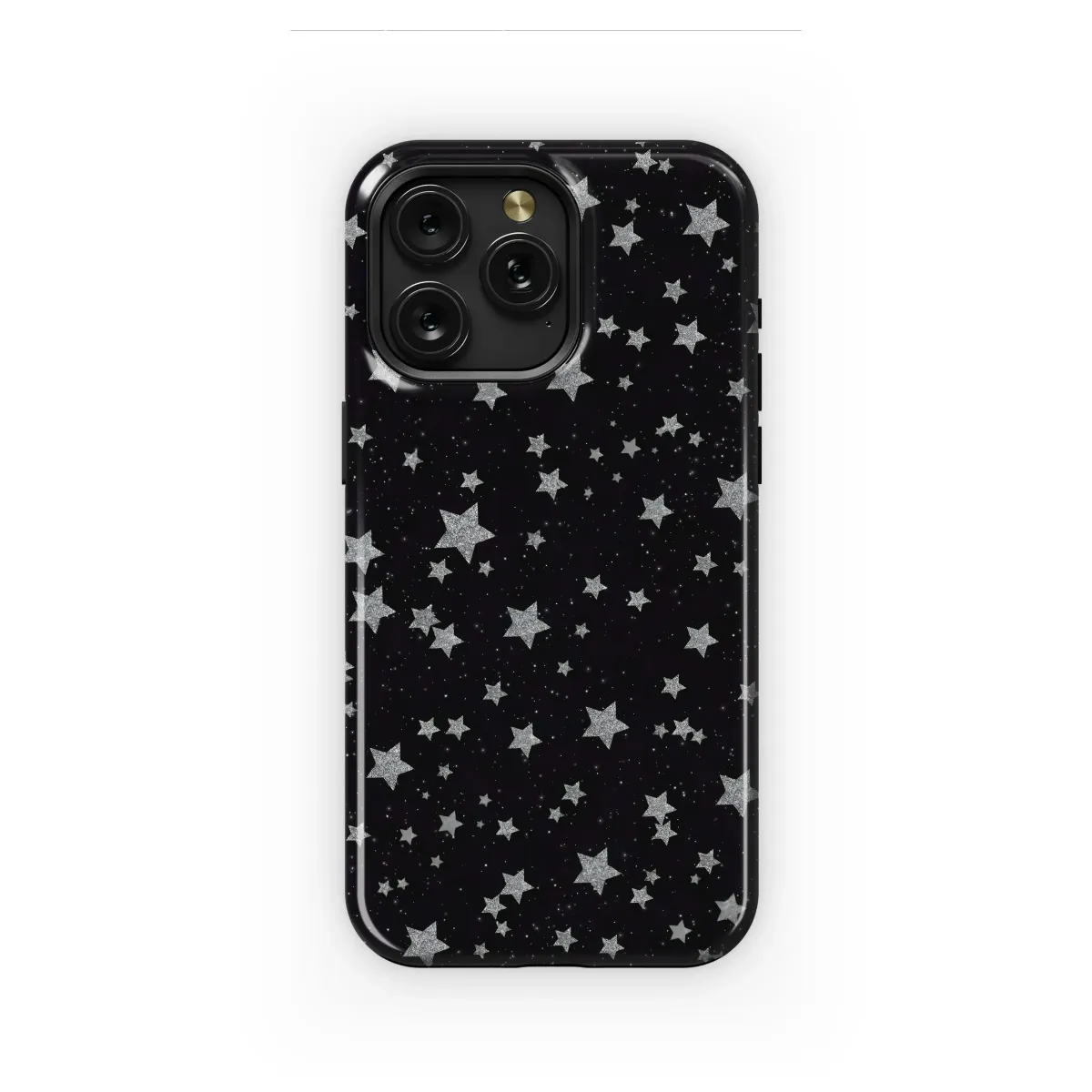 Silver Glitter Stars Night
 Phone Case iPhone Samsung Cover Pixel 5590 - Image 1