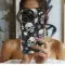 Silver Skulls Ink Splatter Phone Case iPhone Samsung Cover Pixel 5712 - Image 2
