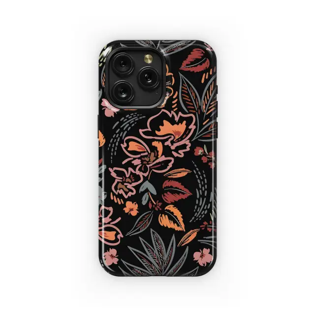 Sketch Floral Phone Case iPhone Samsung Cover Pixel 3165
