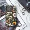 Skull Head Floral Paradise Phone Case iPhone Samsung Cover Pixel 1701 - Image 3