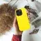 Sleek Plain Yellow TPU Phone Case with Shock Absorption for iPhone Samsung Pixel Models 620 - Image 2