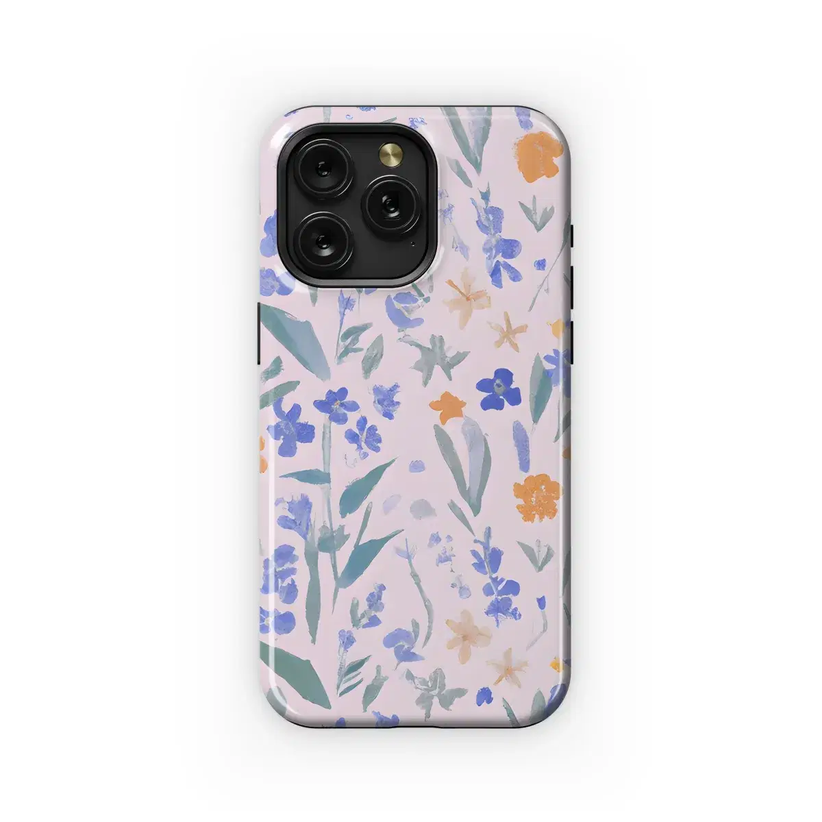Small Light Purple Floral Phone Case iPhone Samsung Cover Pixel 3111 - Image 1