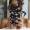 Small White Rose and Skull Phone Case iPhone Samsung Cover Pixel 2877 - Image 2