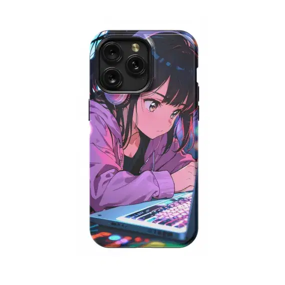 Social Media Girl Anime Phone Case iPhone Samsung Cover Pixel 635 - Image 1