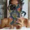 South Indian Lotus Kalamkari Phone Case iPhone Samsung Cover Pixel 3328 - Image 2
