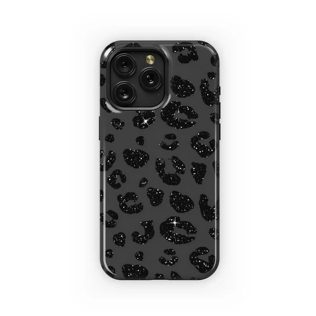 Sparkle Leopard Print Phone Case iPhone Samsung Cover Pixel 5775 - Image 1