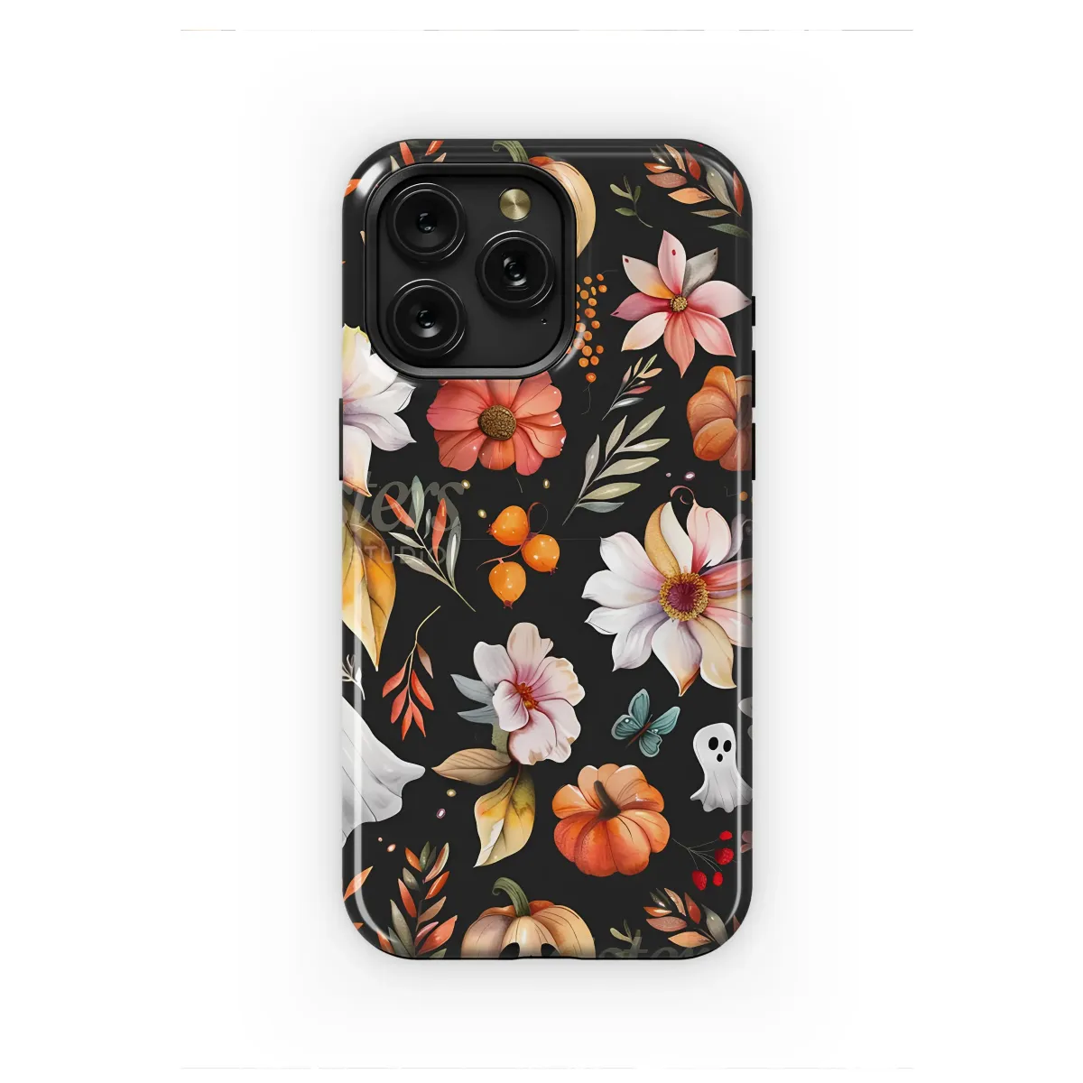 Spectral Garden of Autumn Blooms Phone Case iPhone Samsung Cover Pixel 6900 - Image 1