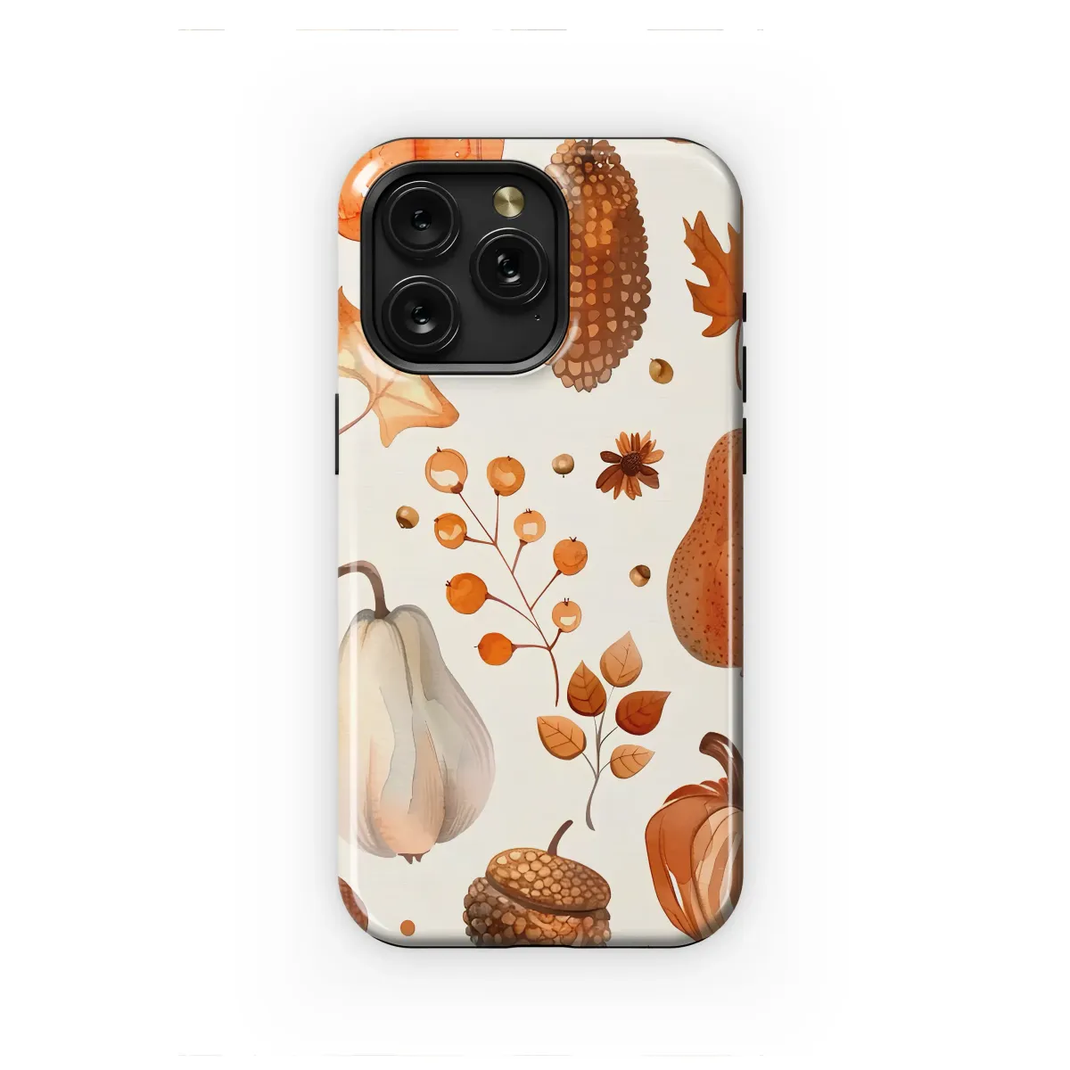 Spiced Autumn Harvest Watercolor Art Phone Case iPhone Samsung Cover Pixel 7793 - Image 1