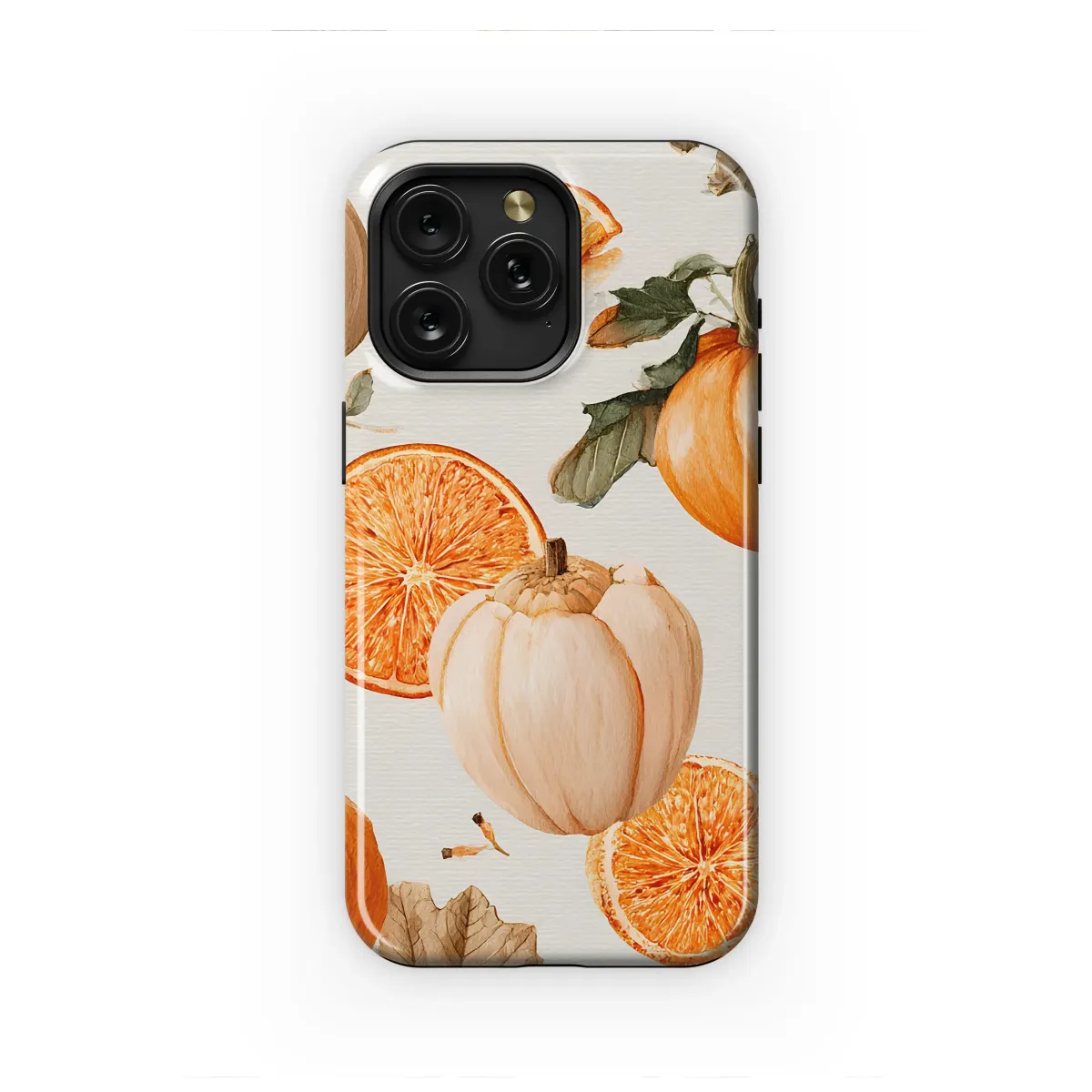 Spiced Citrus and Pumpkin Harvest Phone Case iPhone Samsung Cover Pixel 7296 - Image 1