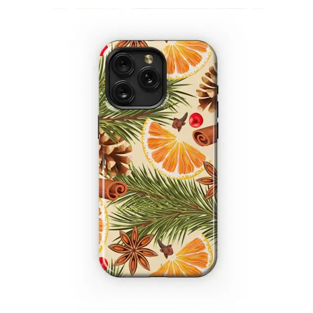 Spiced Orange & Evergreen Delight Phone Case iPhone Samsung Cover Pixel 7992