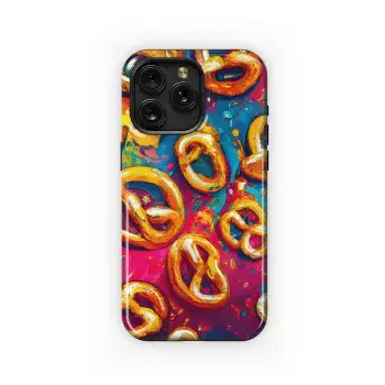 Splatter Paint Pretzel Style Phone Case iPhone Samsung Cover Pixel 3527 - Image 1