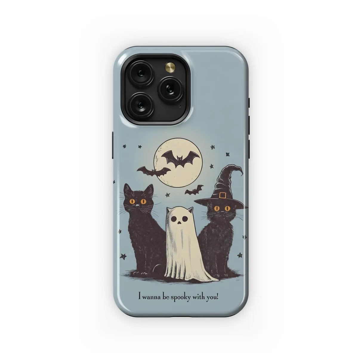 Spooky Cats & Ghost
 Phone Case iPhone Samsung Cover Pixel 5990 - Image 1