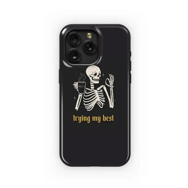 Spooky Coffee Skeleton
 Phone Case iPhone Samsung Cover Pixel 4738