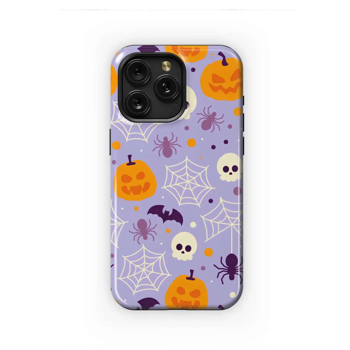 Spooky Cute Lavender Halloween Party Phone Case iPhone Samsung Cover Pixel 7455 - Image 1