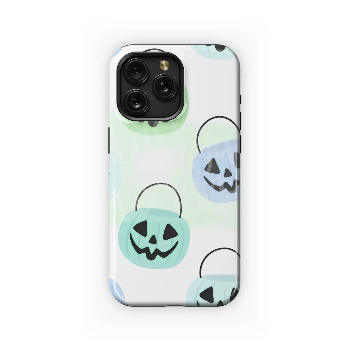 Spooky Cute Pastel Pumpkin Pails Phone Case iPhone Samsung Cover Pixel 7484 - Image 1