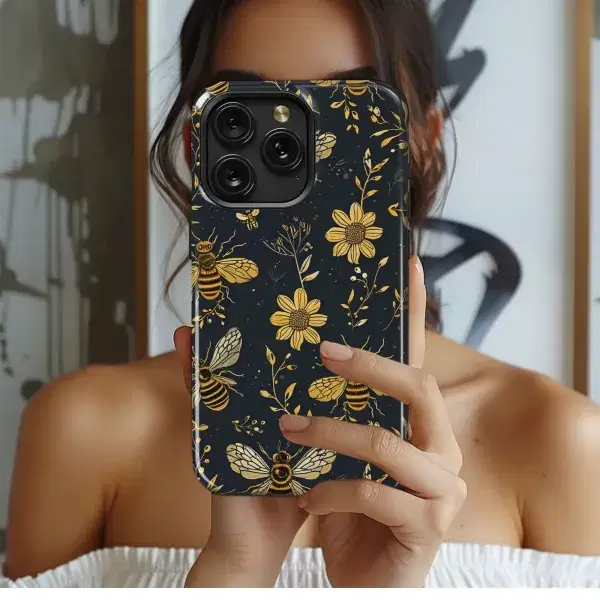 Spooky Ghost Mushroom Pattern Phone Case iPhone Samsung Cover Pixel 5304 - Image 1