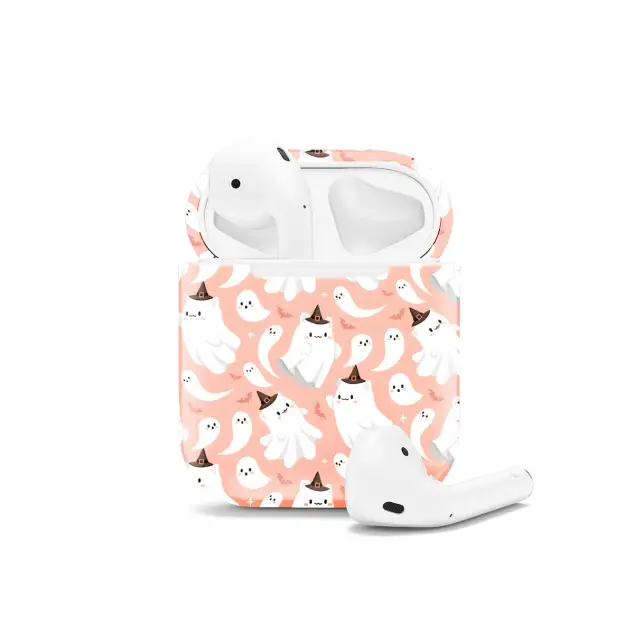 Spooky Halloween Ghosts Cartoon Witchy AirPods Case AirPods Pro AirPods Pro 2 AirPods 3 AirPods 2 Glossy 1589