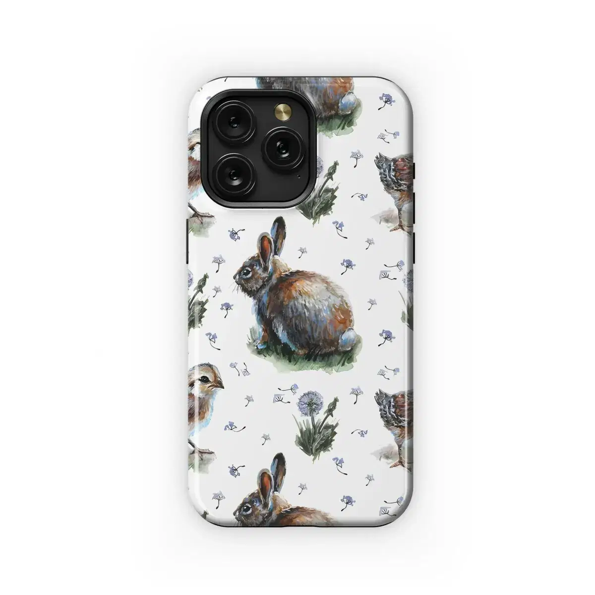 Spring Bunny Chick Pattern Phone Case iPhone Samsung Cover Pixel 5427 - Image 1