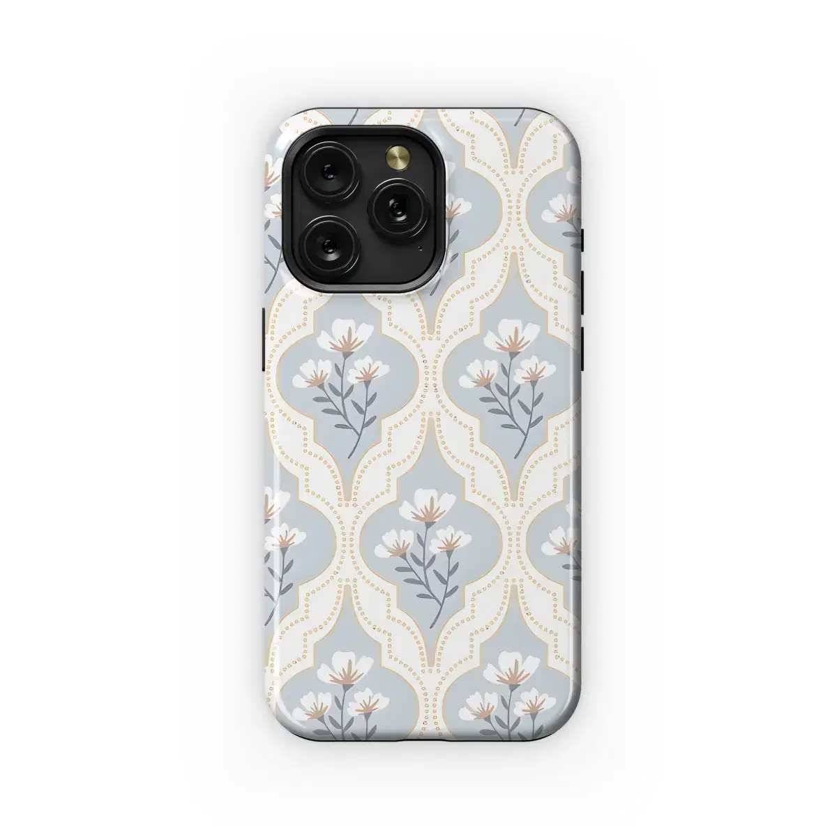 Spring Damask Floral Blue Phone Case iPhone Samsung Cover Pixel 2508 - Image 1
