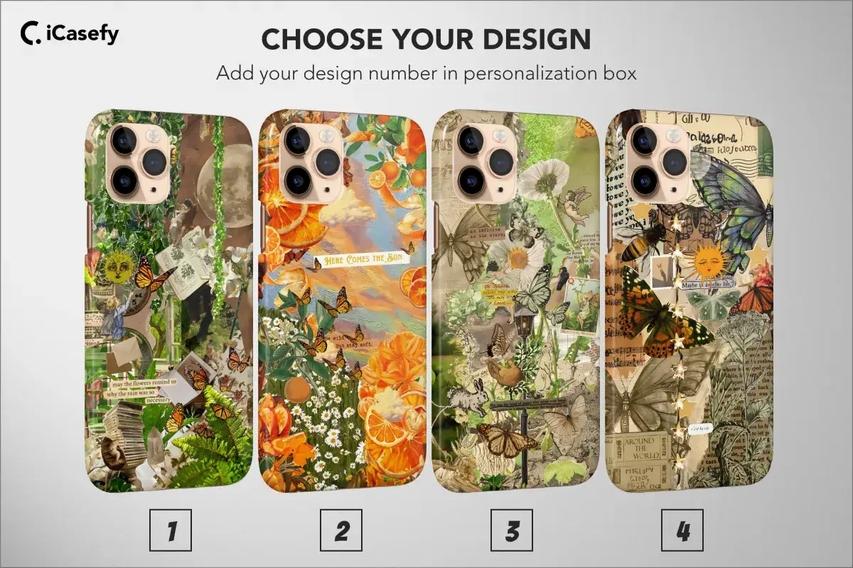 Spring Phone Case Floral Collage Collective Cover - Image 1