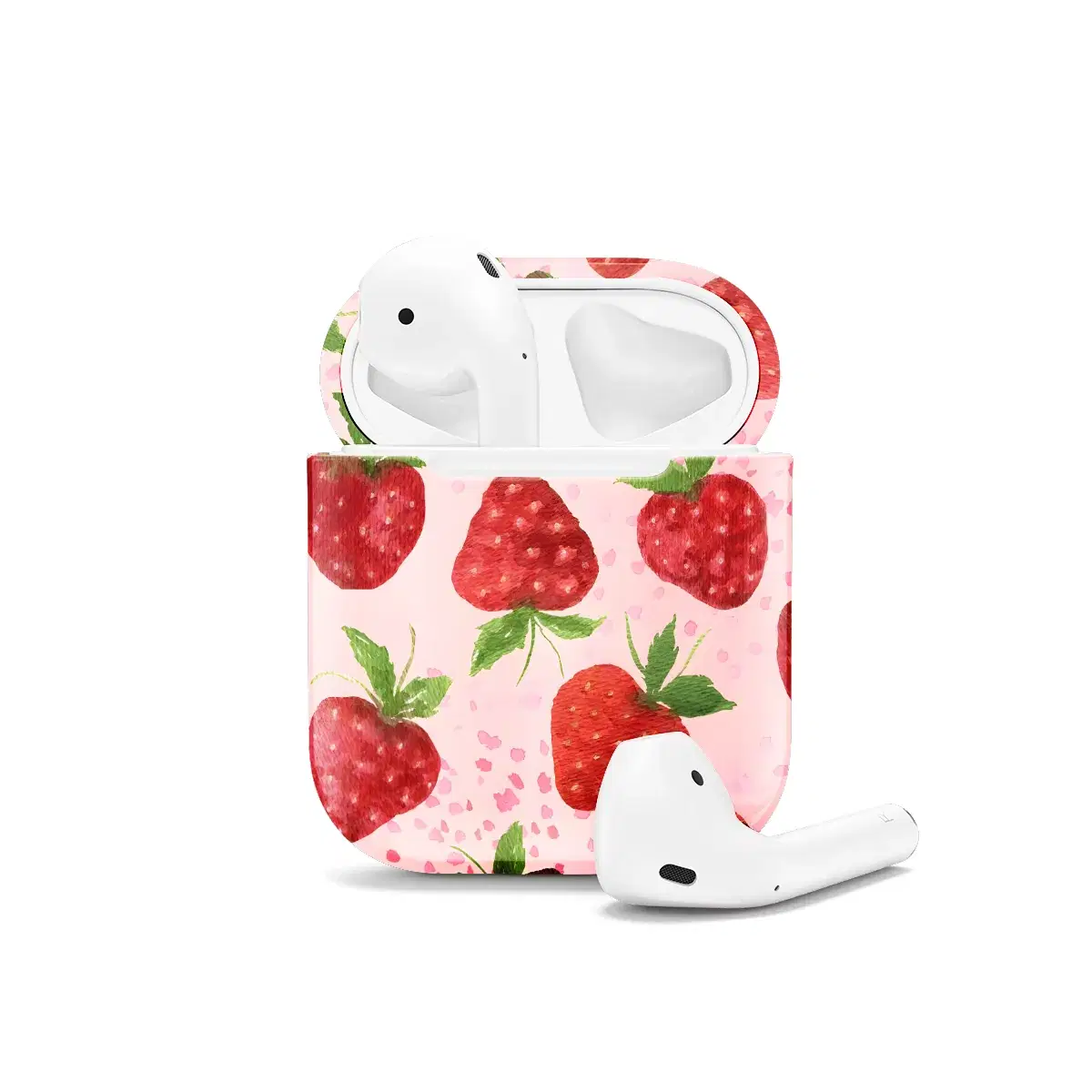 Spring Strawberry Coquette Summer AirPods Case AirPods Pro AirPods Pro 2 AirPods 3 AirPods 2 Glossy 1007 - Image 1